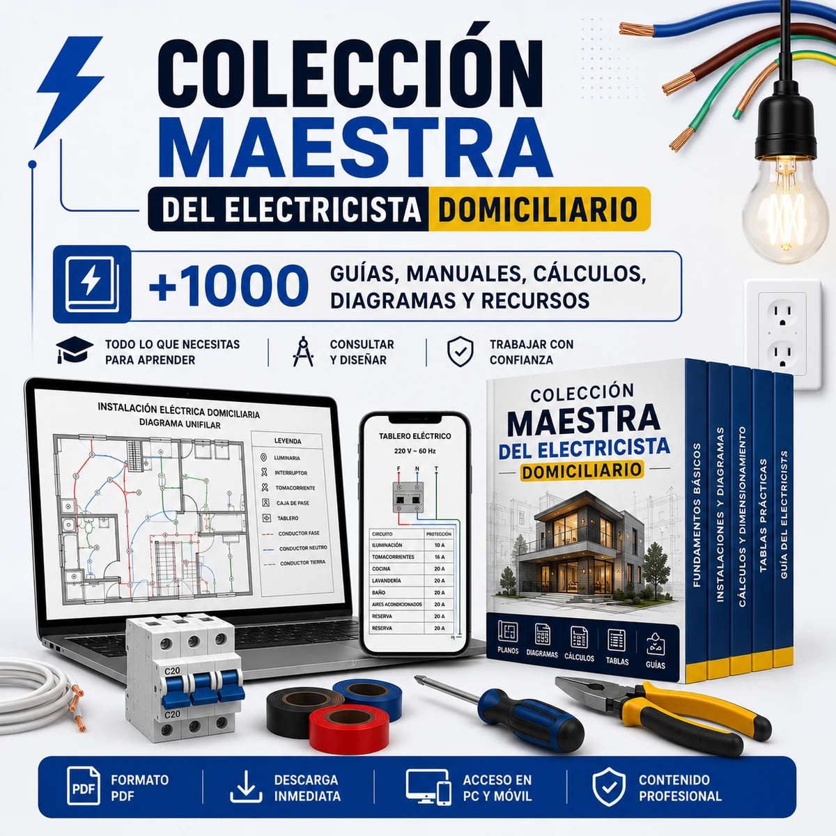 Manual Práctico del Electricista Residencial - proyectos listos de electricidad residencial