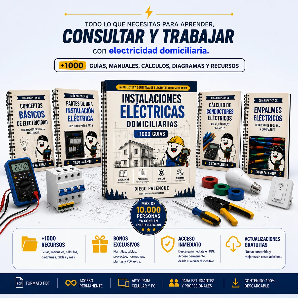 Manual Práctico del Electricista Residencial - más de 500 proyectos de electricidad residencial